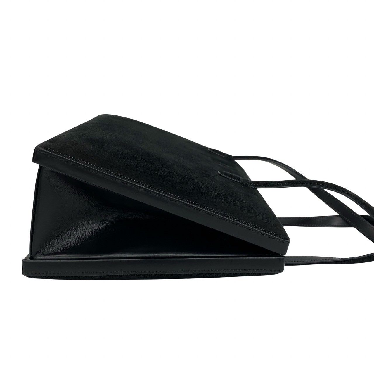 Loewe Vintage Anagram Logo Suede Leather Handbag Mini Tote Black — view 6