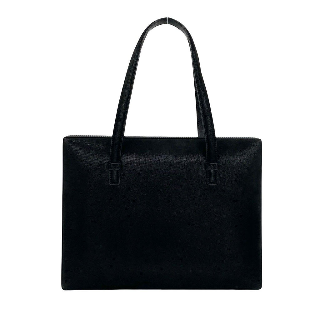 Loewe Vintage Anagram Logo Suede Leather Handbag Mini Tote Black — view 3