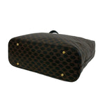Celine Macadam Blason Pattern Logo Ring Leather Shoulder Bag Brown Black — view 8