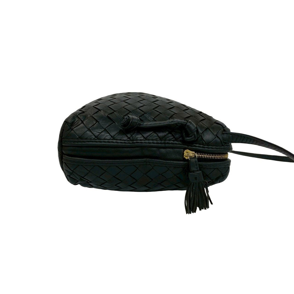 Bottega Veneta Vintage Intrecciato Leather Mini Shoulder Bag Crossbody Black — view 6