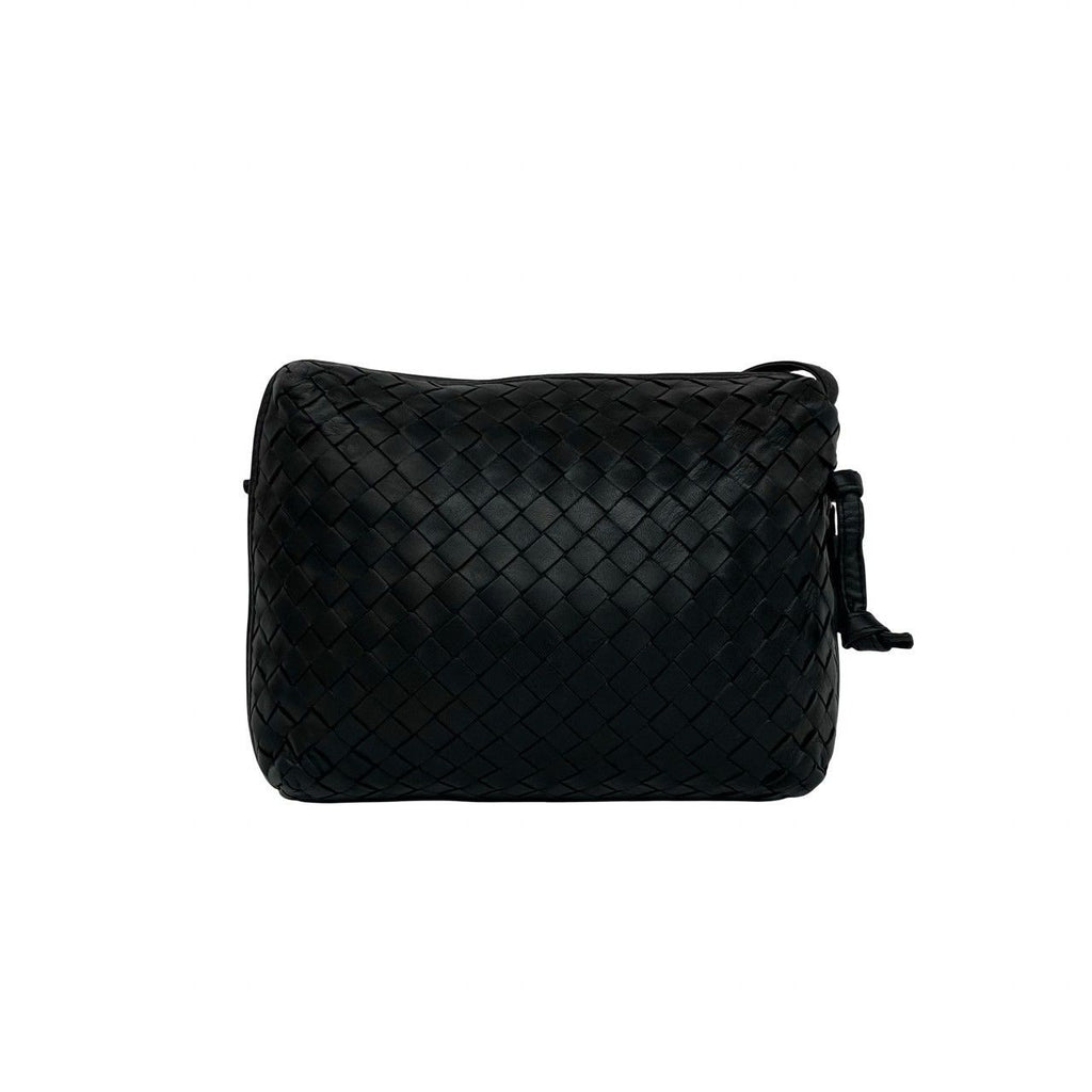 Bottega Veneta Vintage Intrecciato Leather Mini Shoulder Bag Crossbody Black — view 3