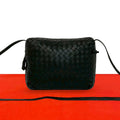 Bottega Veneta Vintage Intrecciato Leather Mini Shoulder Bag Crossbody Black