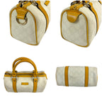 Gucci GG Supreme Mini Boston Bag Pouch Leather White Ivory — view 3