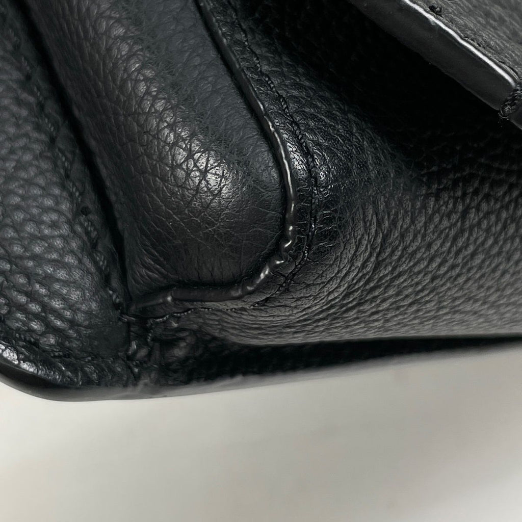Louis Vuitton Takeoff Sling LV Aerogram Shoulder Bag Leather Noir — view 3