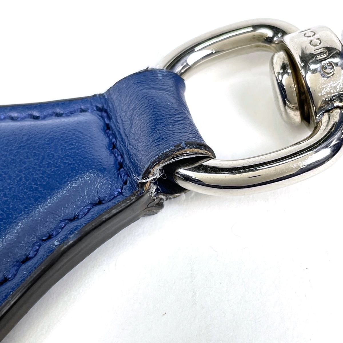 Gucci GG Embossed Belt Bag Leather Blue — view 5