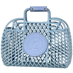 Fendi Basket Bag Handbag Plastic Light Blue