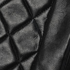 Chanel Diana Quilted Single Flap Chain Shoulder Bag CC Logo Leather Black — view 5