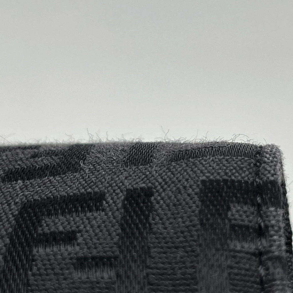 Fendi Zucchino Pattern Shoulder Bag Canvas Black — view 4