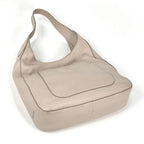 Prada Logo Shoulder Bag Leather Beige — view 2