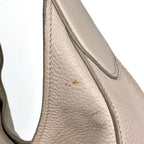 Prada Logo Shoulder Bag Leather Beige — view 5