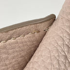 Prada Logo Shoulder Bag Leather Beige — view 4