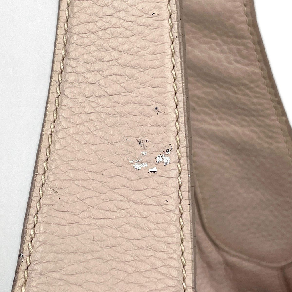 Prada Logo Shoulder Bag Leather Beige — view 8