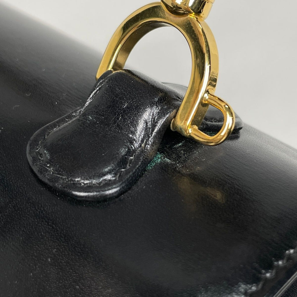 Gucci Bamboo Handbag 2-Way Vintage Leather Black — view 5
