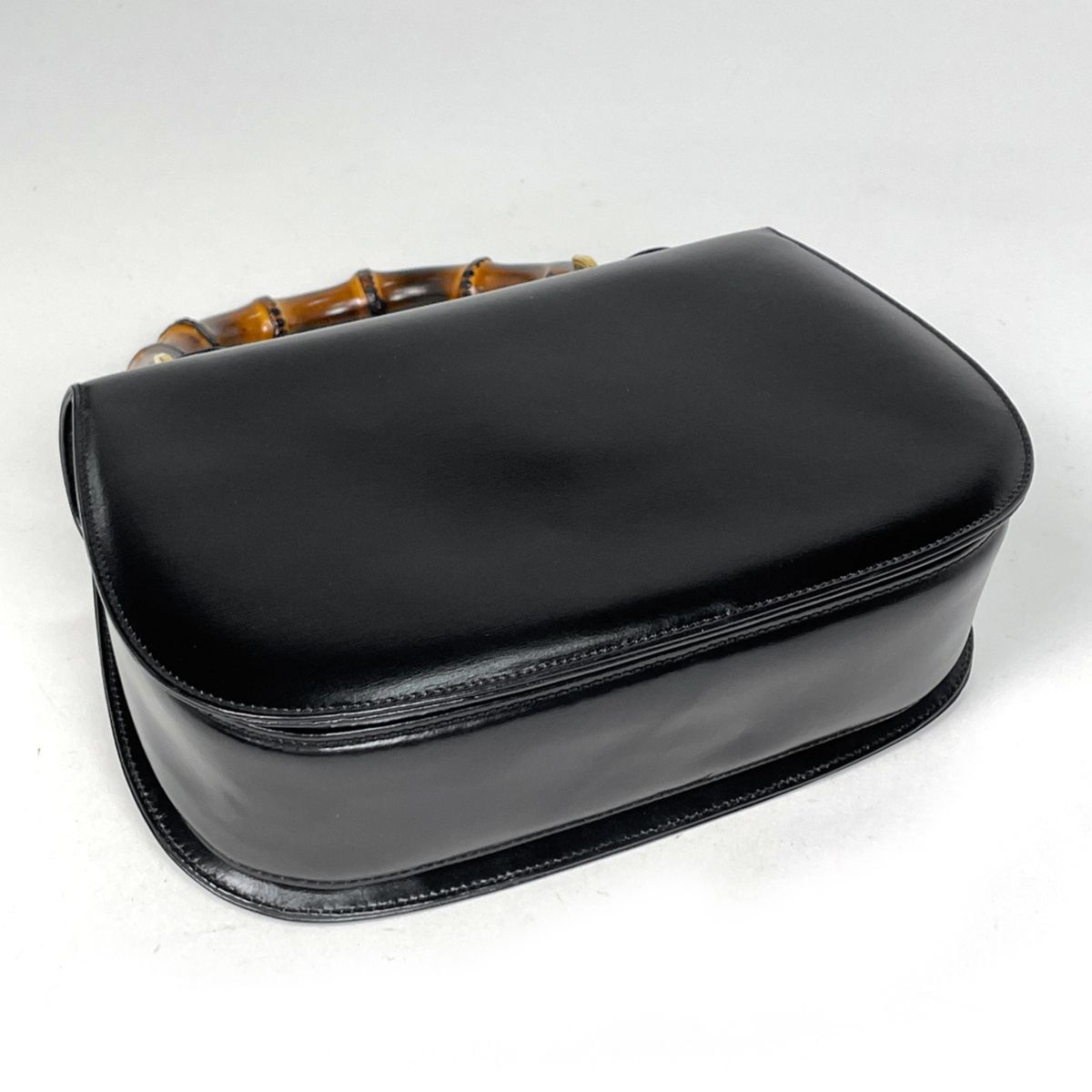 Gucci Bamboo Handbag 2-Way Vintage Leather Black — view 2
