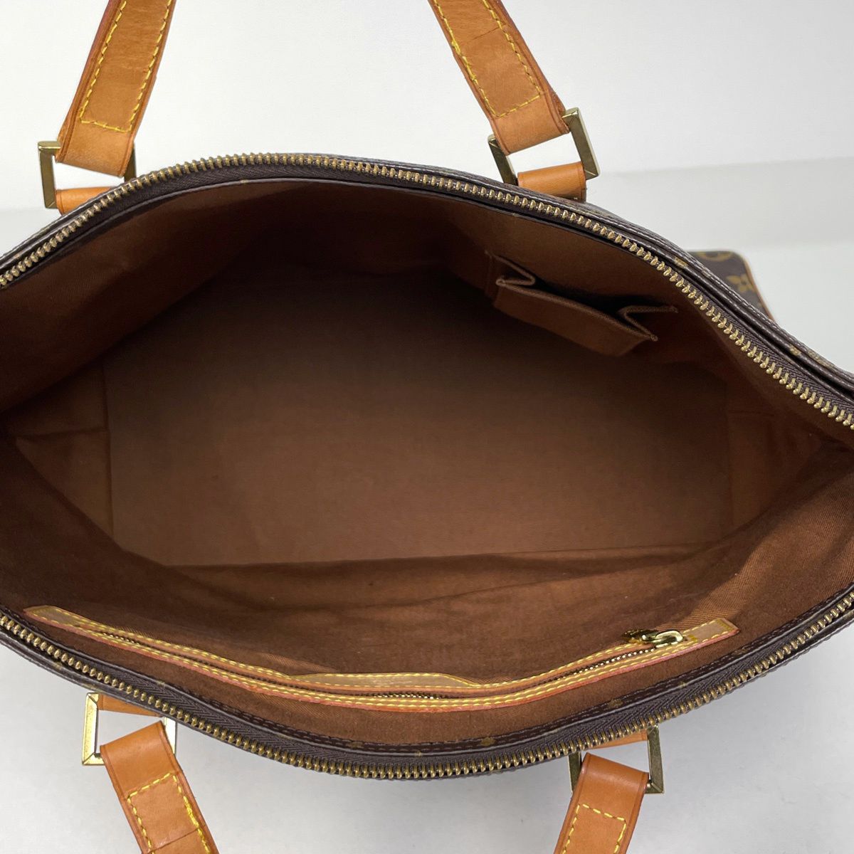 Louis Vuitton Cabas Mezzo Shoulder Bag Tote Monogram Brown — view 9