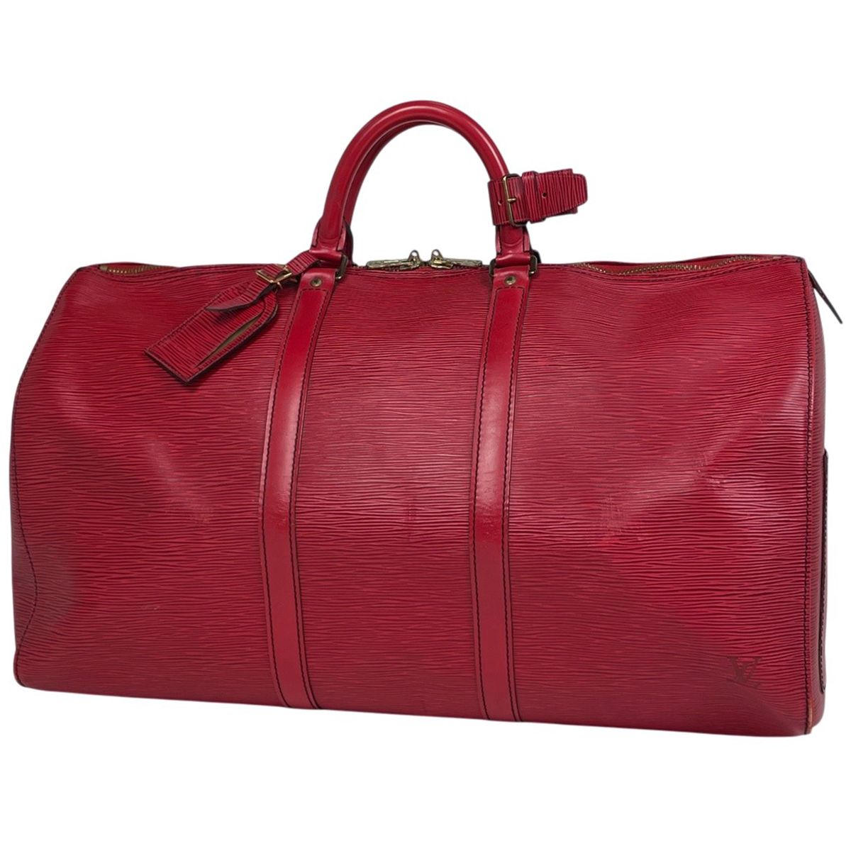 Louis Vuitton Keepall 50 Boston Bag Epi Castilian