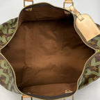 Louis Vuitton Keepall 50 Boston Bag Monogram Graffiti Khaki Brown — view 9