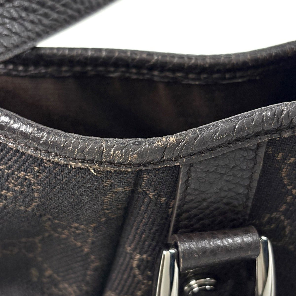 Gucci GG Pattern Tote Abbey Canvas Dark Brown — view 6