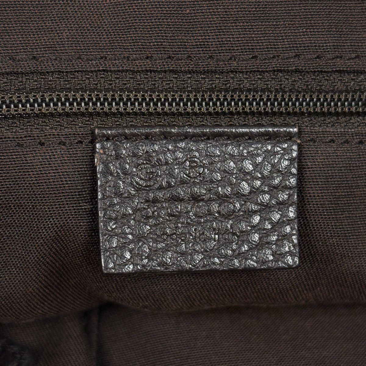 Gucci GG Pattern Tote Abbey Canvas Dark Brown — view 8