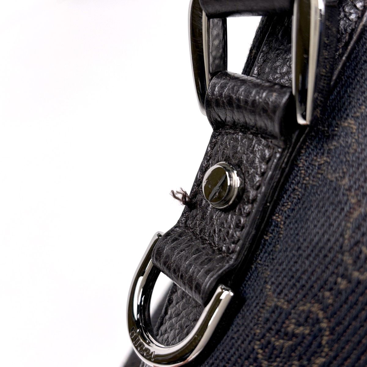 Gucci GG Pattern Tote Abbey Canvas Dark Brown — view 5