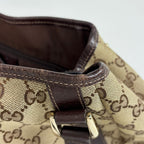 Gucci GG Pattern Shoulder Bag Tote Abbey Canvas Brown — view 5