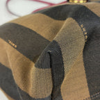 Fendi Pecan Pattern Tote Canvas Brown — view 3
