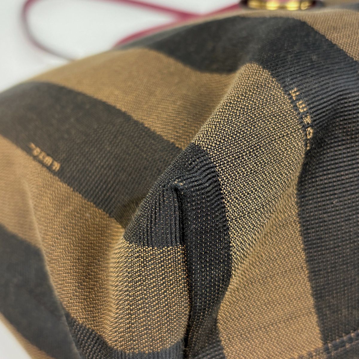 Fendi Pecan Pattern Tote Canvas Brown — view 3