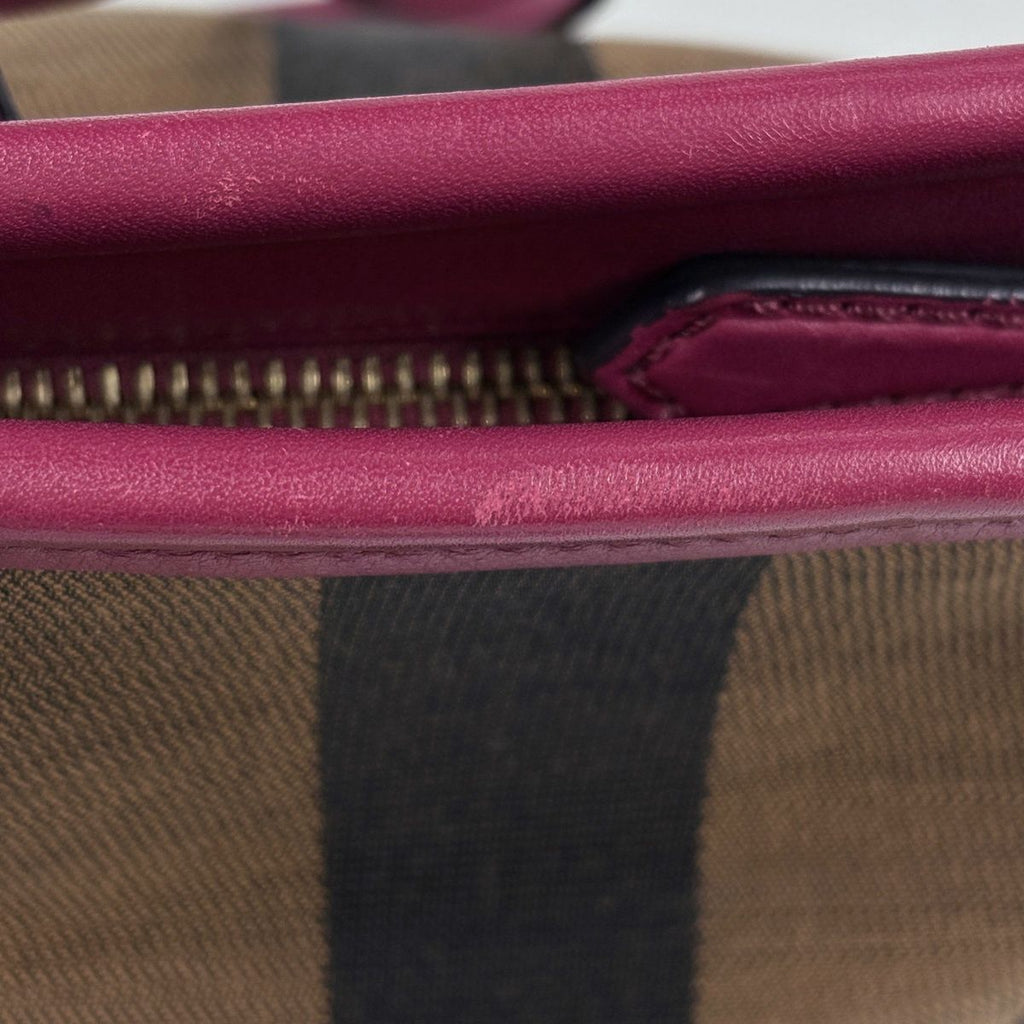 Fendi Pecan Pattern Tote Canvas Brown — view 5