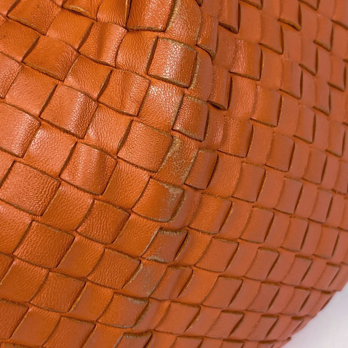 Bottega Veneta Intrecciato Shoulder Bag Hobo Leather Orange — view 4