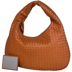 Bottega Veneta Intrecciato Shoulder Bag Hobo Leather Orange