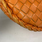 Bottega Veneta Intrecciato Shoulder Bag Hobo Leather Orange — view 3