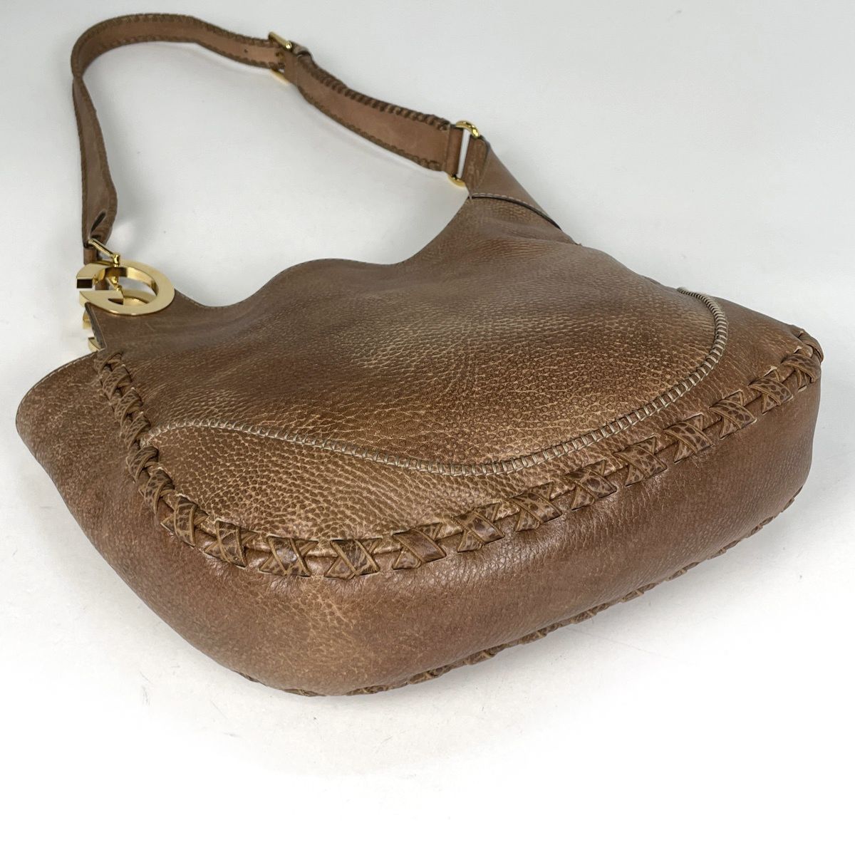Gucci Charlotte Shoulder Bag Leather Brown — view 2