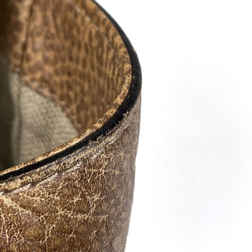 Gucci Charlotte Shoulder Bag Leather Brown — view 4