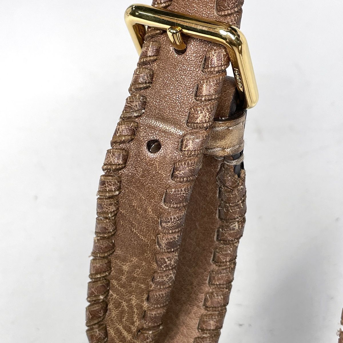 Gucci Charlotte Shoulder Bag Leather Brown — view 6