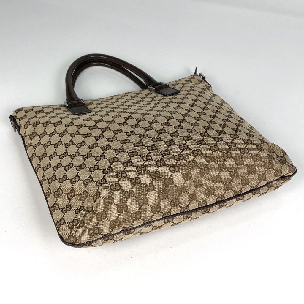 Gucci GG Pattern Tote Canvas Brown — view 2