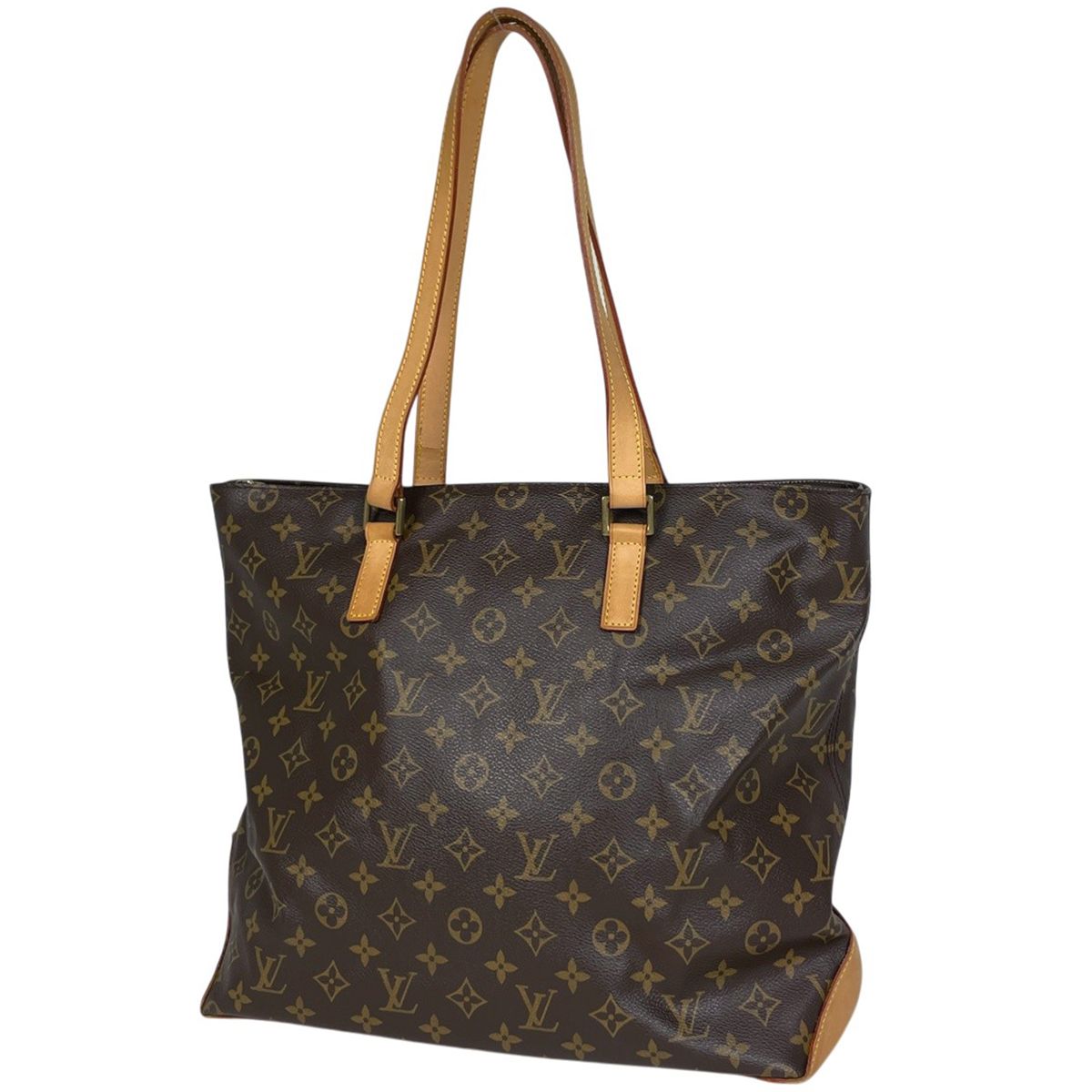 Louis Vuitton Cabas Mezzo Shoulder Bag Tote Monogram Brown