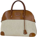 Hermes Bolide 35 Handbag Toile Ash Brown
