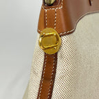 Hermes Bolide 35 Handbag Toile Ash Brown — view 4