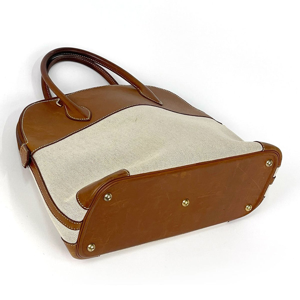 Hermes Bolide 35 Handbag Toile Ash Brown — view 2