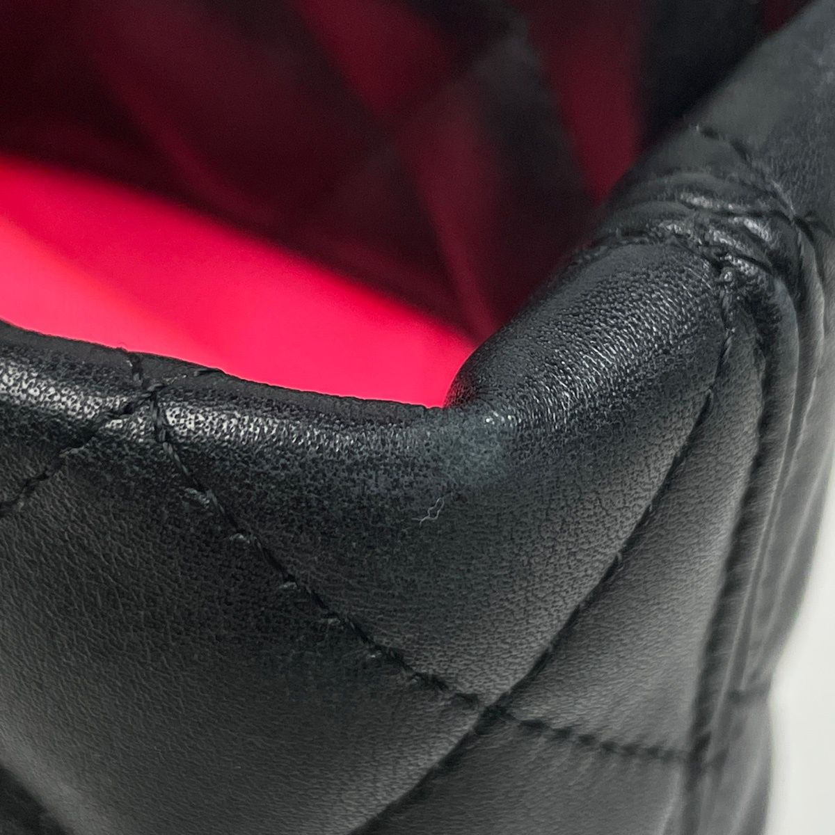 Chanel Cambon Line Large Tote CC Logo Shoulder Bag Leather Black — view 5