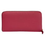 Prada Wallet Pink Zip Around Leather — view 2