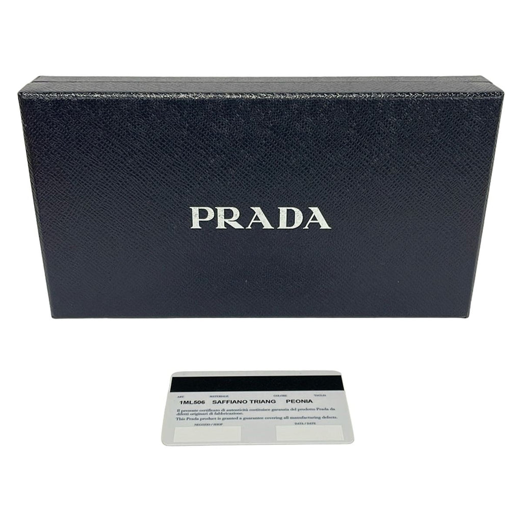 Prada Wallet Pink Zip Around Leather — view 6