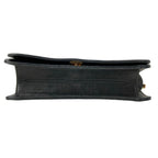Chanel Shoulder Bag Single Flap Quilted Black Gold Chain Full Push Lock Lambskin — view 5