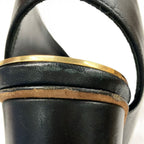 Celine Sandals 36 Black Open Toe Leather — view 7