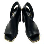 Celine Sandals 36 Black Open Toe Leather — view 2