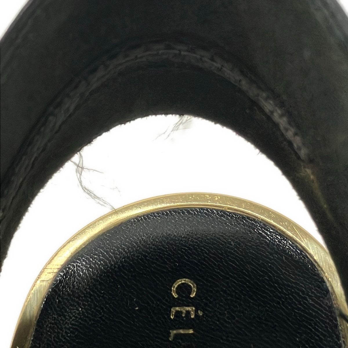 Celine Sandals 36 Black Open Toe Leather — view 8