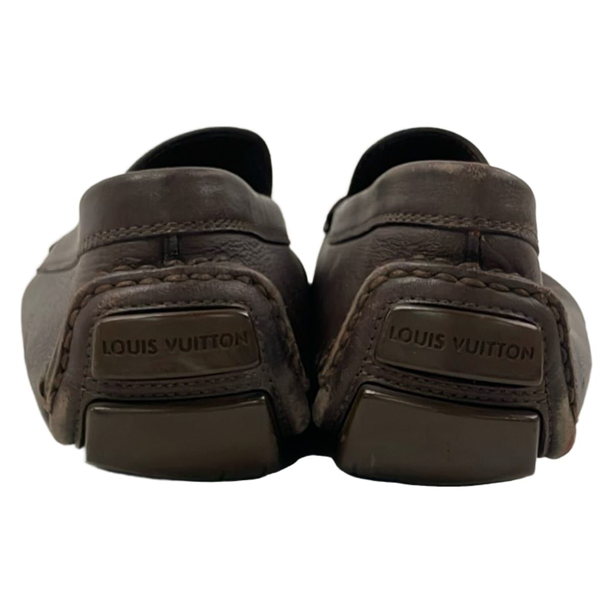 Louis Vuitton Driving Shoes 10 Dark Brown 10 Leather — view 3