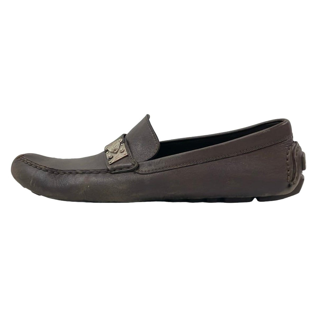 Louis Vuitton Driving Shoes 10 Dark Brown 10 Leather