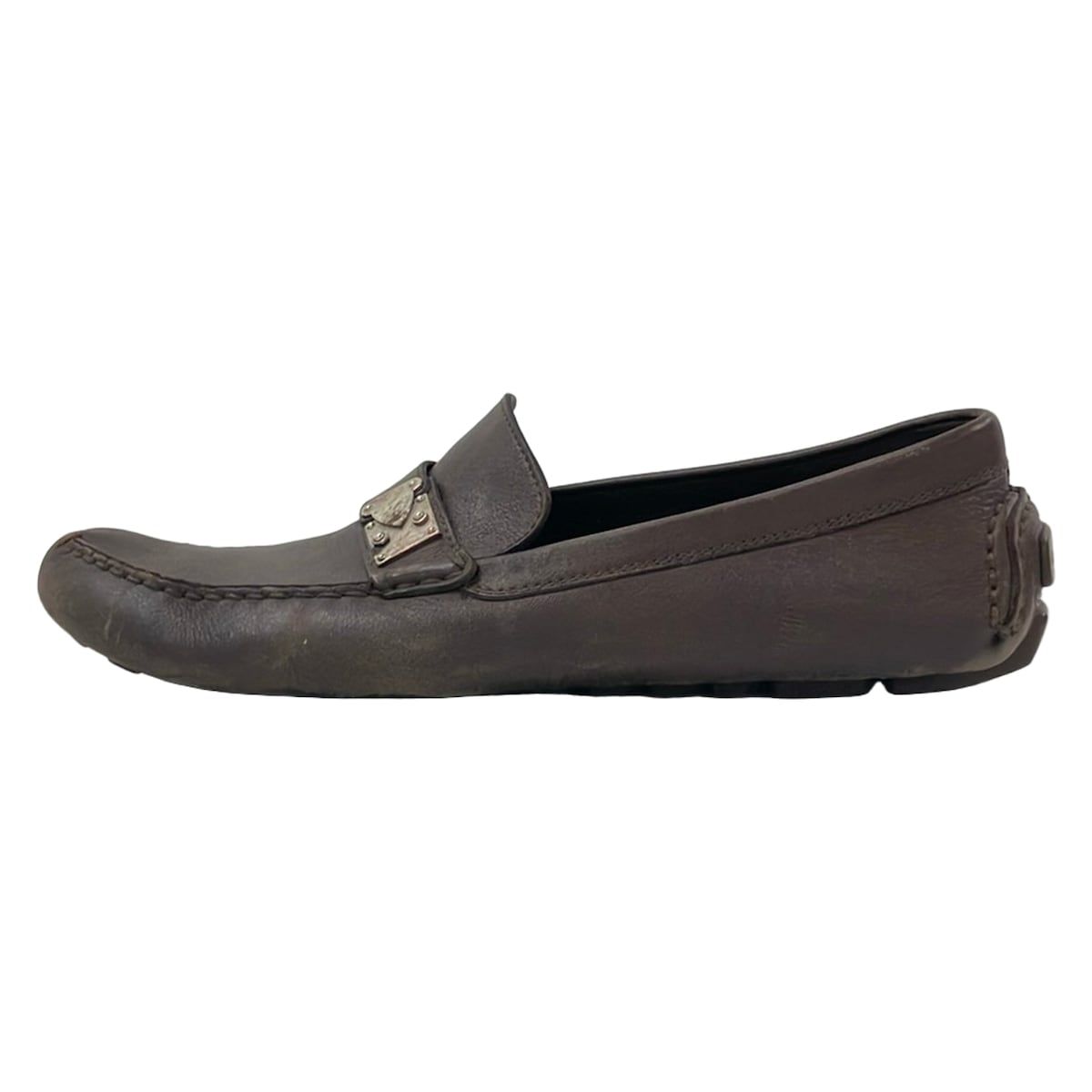 Louis Vuitton Driving Shoes 10 Dark Brown 10 Leather