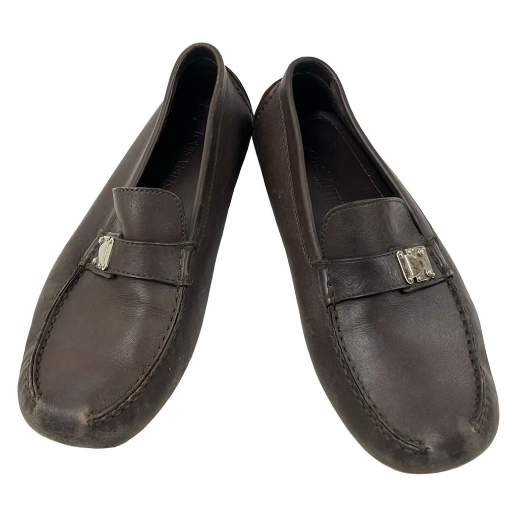 Louis Vuitton Driving Shoes 10 Dark Brown 10 Leather — view 2
